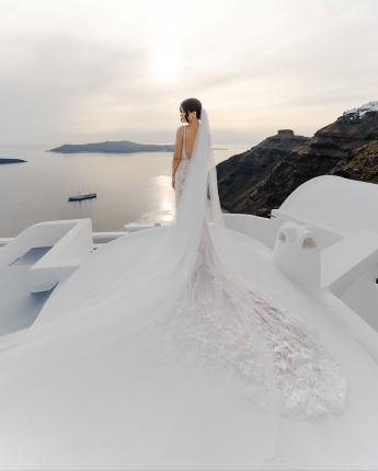 Siobhan wedding Santorini